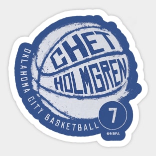 Chet Holmgren Oklahoma City Basketball Sticker